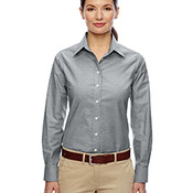 Ladies' Long-Sleeve Oxford with Stain-Release