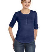 Ladies' Rolled-Sleeve Henley