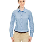 Ladies' Yarn-Dyed Wrinkle-Resistant Dobby Shirt