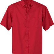 Men's Tall Short Sleeve Easy Care Twill Shirt 