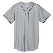 Wicking Mesh Braided Trim Baseball Jersey