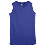 Ladies' Sleeveless Two-Button Softball Jersey